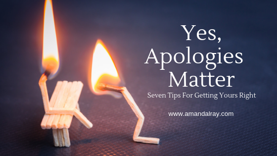 Yes, Apologies Matter